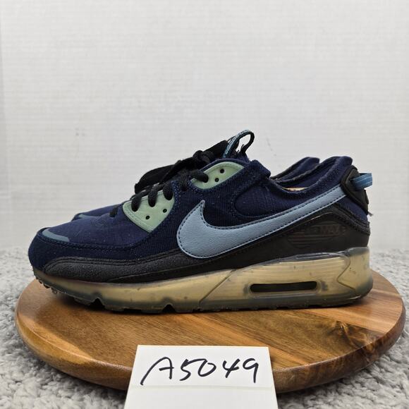 Nike Other - Nike Men 10 Air Max Terrascape 90 Midnight Navy Aqua Athletic Sneaker DV7413-400